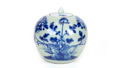 Lot 652 - 19th Century Chinese celadon jar and cover