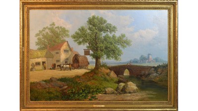 Lot 698 - John Holland - The Royal Oak Inn | oil