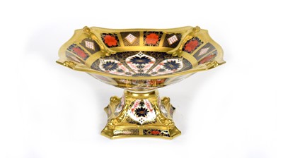 Lot 722 - A Royal Crown Derby Dolphin Centrepiece.