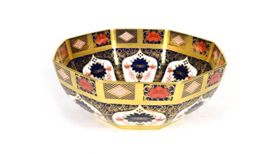 Lot 726 - A Royal Crown Derby octagonal bowl