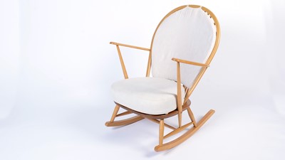 Lot 7 - Ercol: a No. 315 grandfather rocking chair.