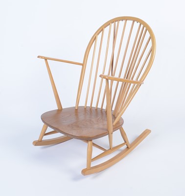 Lot 7 - Ercol: a No. 315 grandfather rocking chair.
