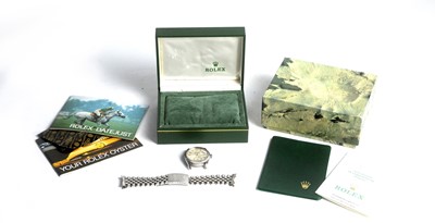 Lot 545 - Rolex Oyster Perpetual Date Just: a steel-cased automatic wristwatch