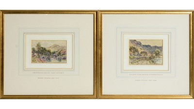 Lot 871 - Harry James Sticks - A Lane in Borrowdale, and The Duddon Valley, Lake District | watercolour