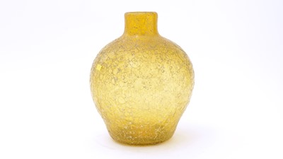 Lot 46 - Webb crizzled glass vase