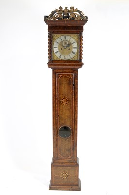 Lot 1212 - Thomas Meekins, Amesbury: an 18th C walnut longcase clock.