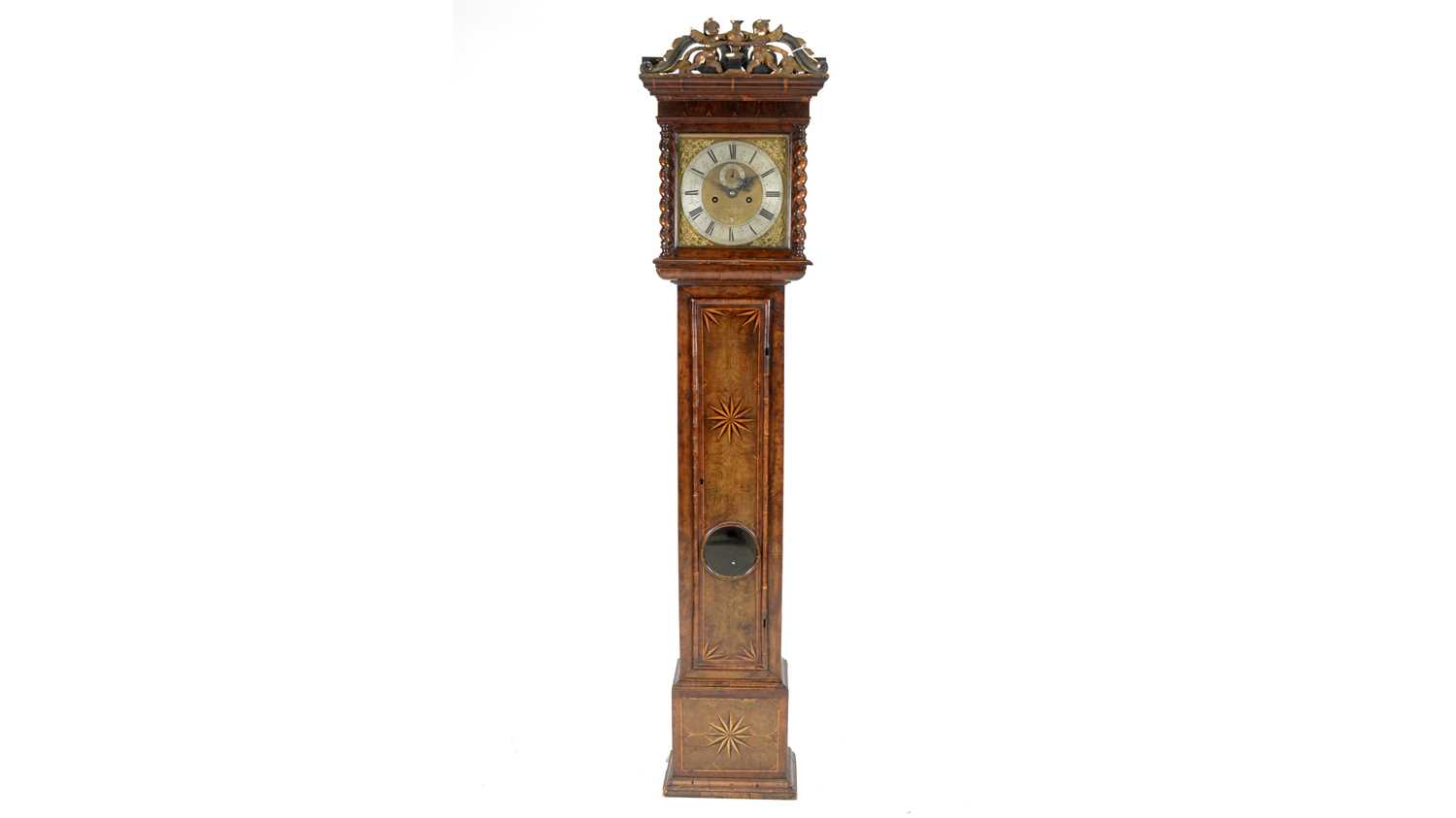 Lot 1212 - Thomas Meekins, Amesbury: an 18th C walnut longcase clock.