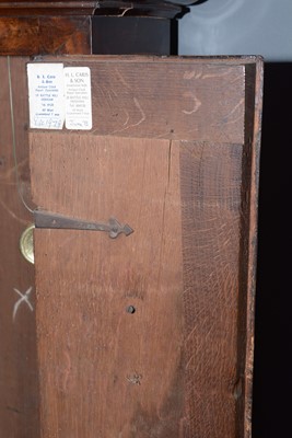 Lot 1212 - Thomas Meekins, Amesbury: an 18th C walnut longcase clock.