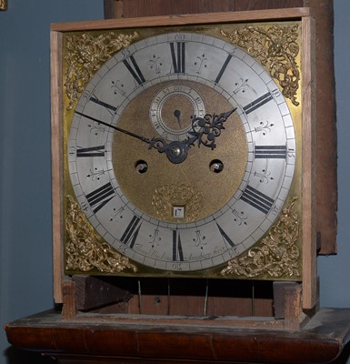 Lot 1212 - Thomas Meekins, Amesbury: an 18th C walnut longcase clock.