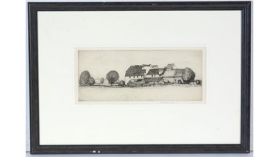 Lot 714 - Frederick Austin - Rural Farmstead | etching