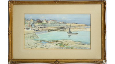 Lot 747 - Thomas Swift Hutton - Cullercoats, North Tyneside | watercolour