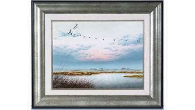 Lot 808 - Jos Hilliard - High in the Evening Sky | oil