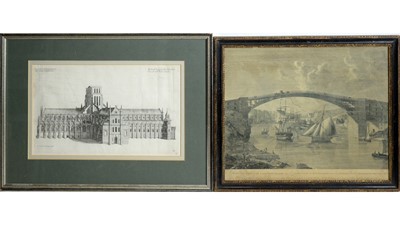 Lot 8 - Hunter, King, and Hollar - Cast Iron Bridge over the River Wear at Sunderland, etc al | engravings