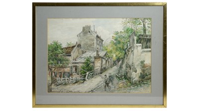 Lot 962 - Georges Tiret-Bognet - Montmartre | watercolour with pen and ink
