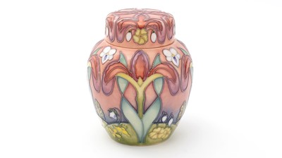 Lot 63 - Moorcroft ginger jar a winters tale.