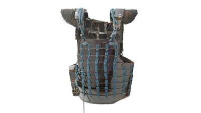Lot 803 - A Japanese Edo period chest piece (do) with Kusari back piece
