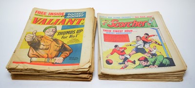 Lot 524 - British Comics - The Valliant and Scorcher.