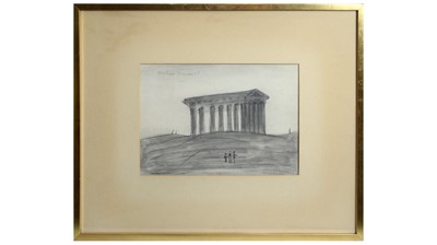 Lot 561 - L. S. Lowry RBA RA - Penshaw Monument | pencil drawing