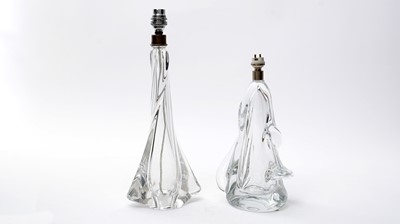 Lot 45 - Val St Lambert lamp base, another