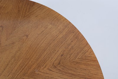 Lot 12 - Attr.  to A.H. McIntosh of Kirkcaldy: a mid Century rosewood circular coffee table.