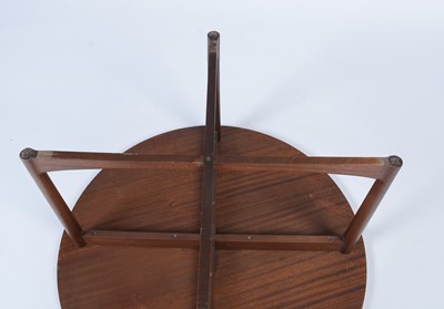 Lot 12 - Attr.  to A.H. McIntosh of Kirkcaldy: a mid Century rosewood circular coffee table.