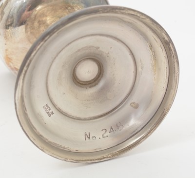 Lot 193 - A set of six Elizabeth II Limited Edition silver wine goblets.