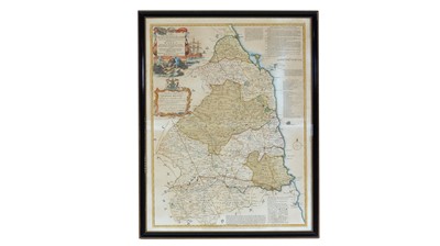 Lot 703 - Thomas Kitchin - A New and Improved Map of Northumberland | hand coloured engraving