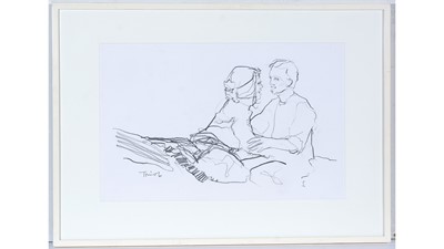 Lot 727 - 20th Century British - The Embrace | graphite