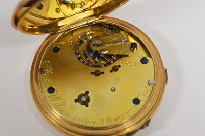 Lot 423 - An 18ct yellow gold cased open faced pocket watch