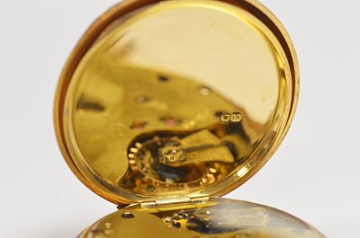 Lot 423 - An 18ct yellow gold cased open faced pocket watch