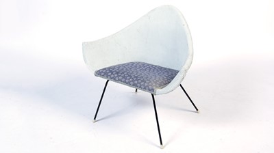Lot 26 - A mid Century loom pattern bedroom chair.