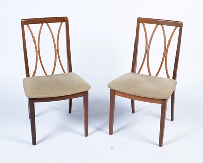 Lot 33 - G-Plan: teak oval extending dining table; and six chairs.