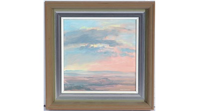 Lot 794 - John Osborne - Evening Sky, Wiltshire | oil