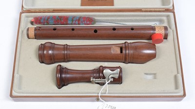 Lot 464 - Moeck Tenor recorder Cased