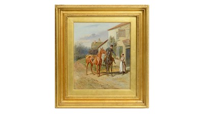 Lot 1030 - John Sturgess - Taking a Break at The Magpie | oil