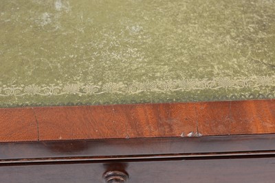 Lot 1110 - A large Victorian mahogany partners desk