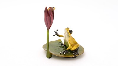 Lot 116 - Frogman bronze 'Water Lily'