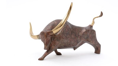 Lot 108 - Alexander Danel 'Icarus' bronze bull