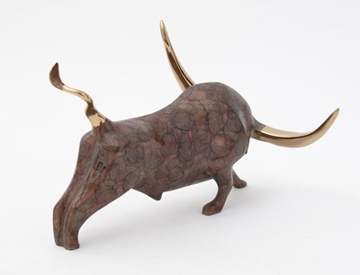 Lot 108 - Alexander Danel 'Icarus' bronze bull