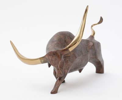 Lot 108 - Alexander Danel 'Icarus' bronze bull
