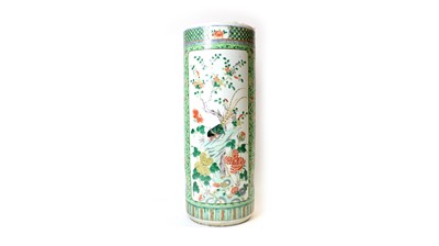 Lot 846 - Chinese Famille Verte stick stand