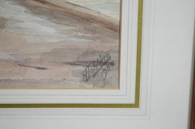 Lot 610 - Robert Jobling - Fishwives Waiting at Little Haven Beach, South Shields