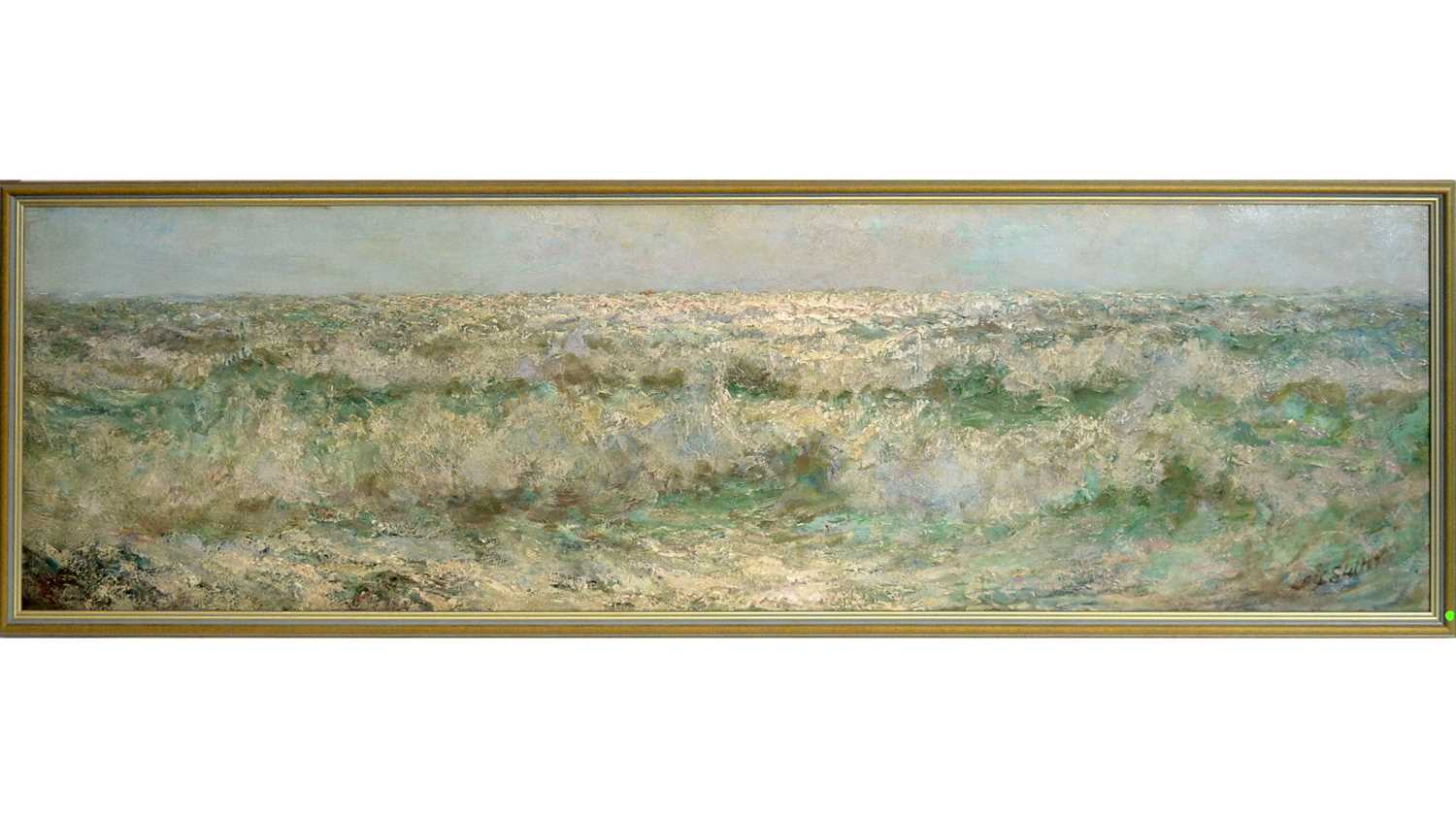 Lot 670 - John Falconar Slater - Crashing Waves and Seaspray | oil