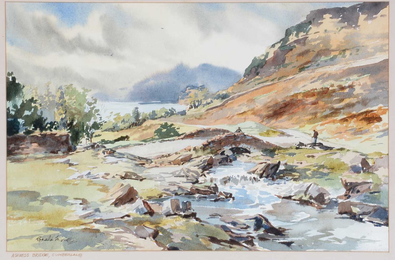 Lot 62 - Ronald Moore - Ashness Bridge, Cumberland | watercolour