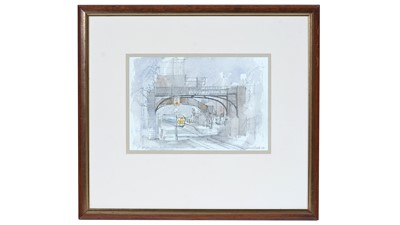 Lot 29 - Leonard Charles Evetts - Wylam Station, Northumberland | watercolour