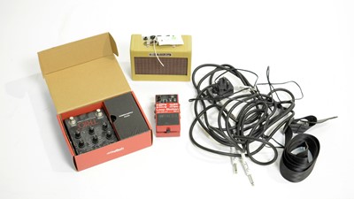 Lot 609 - Digitech Trio+ loop pedal, another, Fender mini amp etc