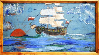 Lot 229 - Antoni Sulek - Sunrise at Sea | oil