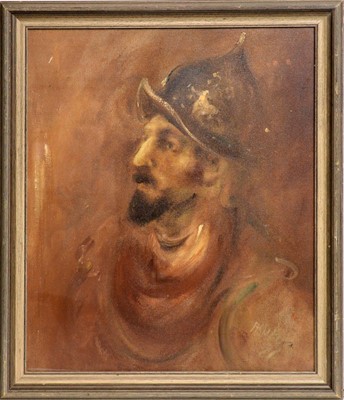 Lot 262 - Antoni Sulek - Portrait of a Soldier | oil