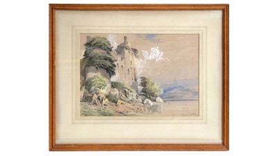 Lot 623 - Thomas Miles Richardson Jnr - Kitchurn Castle | watercolour