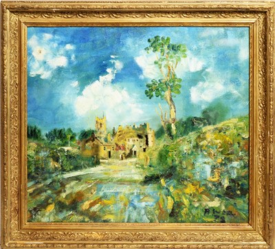 Lot 230 - Antoni Sulek - Warkworth Castle | oil